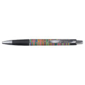 Stylo Conception de bandes abstraites colorées (Dos)