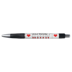 Stylo Conception de coeur de net-ball d'amour