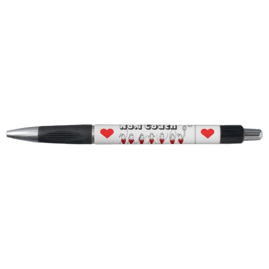 Stylo Conception de coeur de net-ball d'amour (Devant)