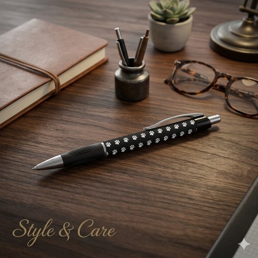 Stylo Conception de thème animal avec empreinte de patte