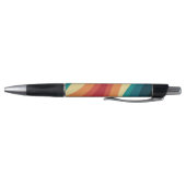 Stylo Conception d'ondes de style rétro multicolore (Bas)