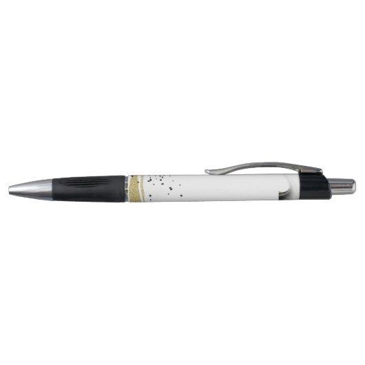 Stylo Conception Freelance Code QR Abstrait Gold Black S (Haut)