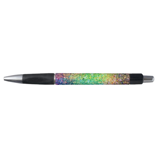 Stylo Cool Multicolor Parties scintillant rétro et Motif (Devant)