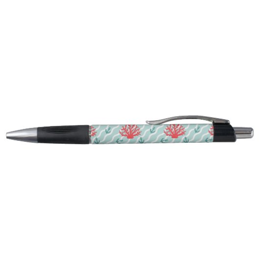Stylo Corail rouge Motif 1 (Haut)