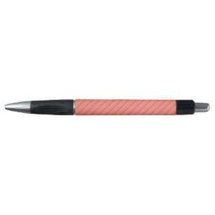 Stylo Corail vivant cinq bandes motif