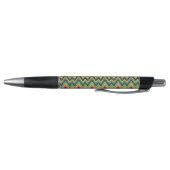 Stylo Couleur Chevron Zigzag Motif Faux Parties scintill (Bas)