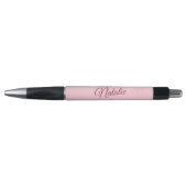 Stylo Couleur rose pastel monogrammée  (Devant)