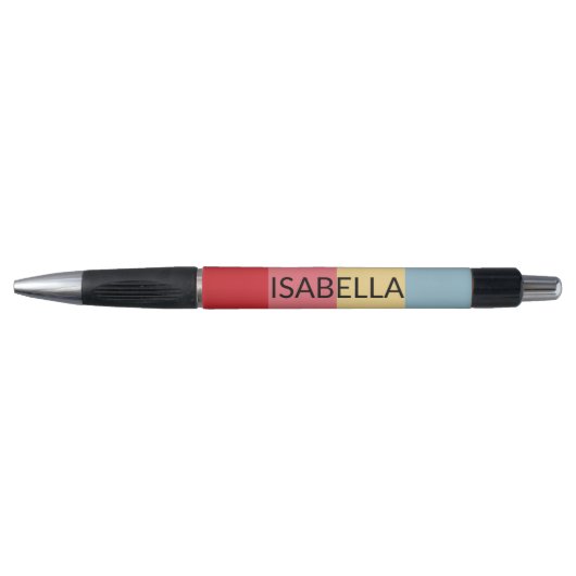 Stylo Couleurs de bonbons Frappes verticales (Devant)