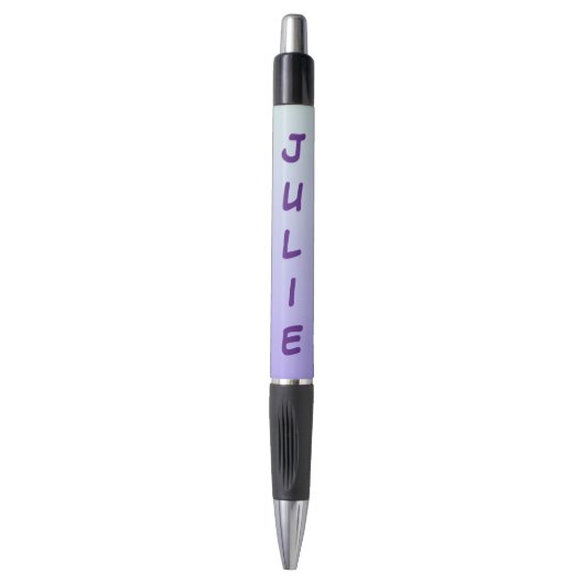 Stylo Couleurs dégradées bleu clair et violet (Devant (Vertical))
