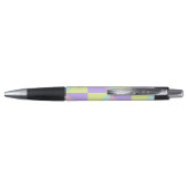Stylo Couleurs pastel & coeurs violets battre (Dos)