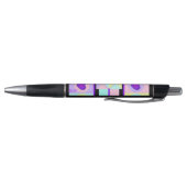 Stylo Couleurs pastel & coeurs violets battre (Bas)