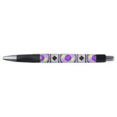 Stylo Couleurs pastel & coeurs violets battre (Devant)