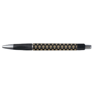 Stylo Crâne de sucre floral Dia de los Muertos