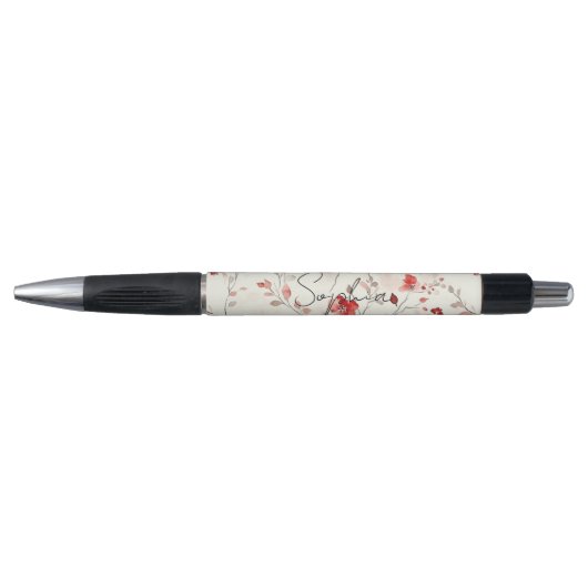 Stylo Cream Red Floral   (Devant)
