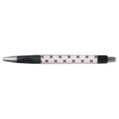 Stylo Crochets Mulberry sur blanc (Devant)