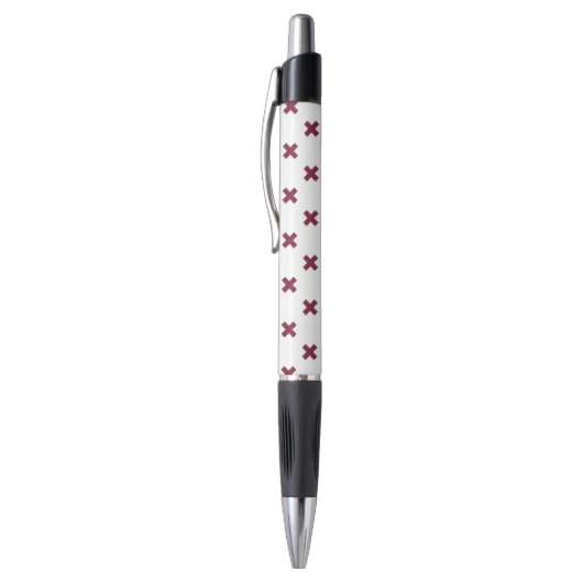 Stylo Crochets Mulberry sur blanc (Haut (Vertical))