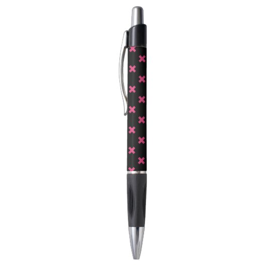 Stylo Crochis Fuchsia sur noir (Haut (Vertical))