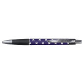 Stylo Croix blanches sur bleu marine (Dos)
