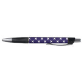 Stylo Croix blanches sur bleu marine (Bas)