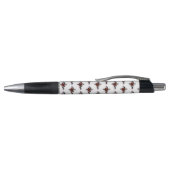Stylo Croix d'argent avec une rose rouge (Haut)