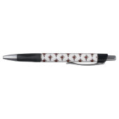 Stylo Croix d'argent avec une rose rouge (Bas)