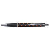 Stylo Croix orange sur le noir (Dos)
