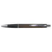 Stylo Cuir au chocolat Monogramme (Dos)
