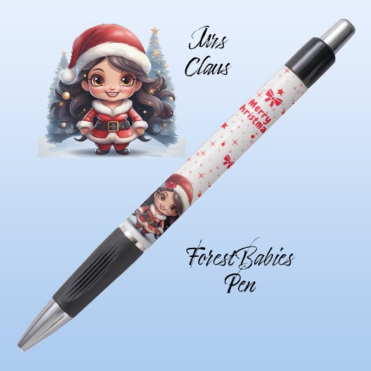 Stylo Cute Christmas Mrs Santa Xmas Graphic, White ⛄️ 