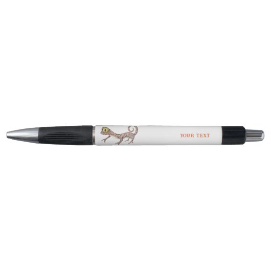 Stylo Cute Gecko personnalisable (Devant)