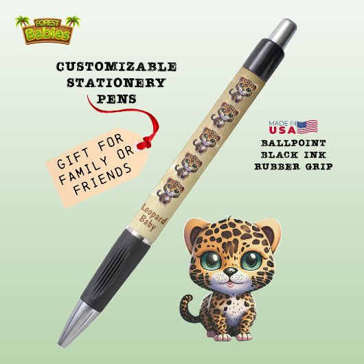 Stylo Cute Leopard Baby Kitten, Fun Kitty Chat 🐆