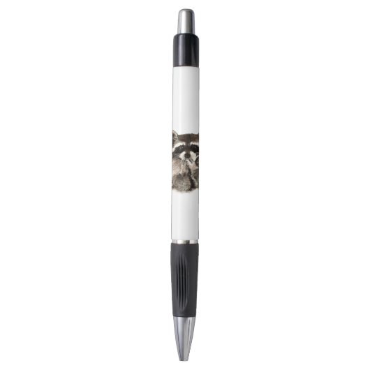 Stylo Cute Raccoon soufflant Baisers Aquarelle Animal Ar (Devant (Vertical))