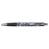 Stylo Cute rose Turquoise Hippo Papillon Floral Lily Pad (Dos)