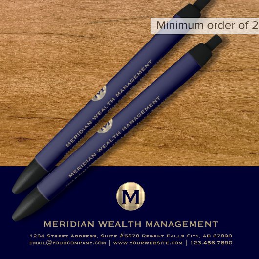 Stylo d'affaires monogramme