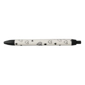 stylo d'amour noir et blanc (Devant)