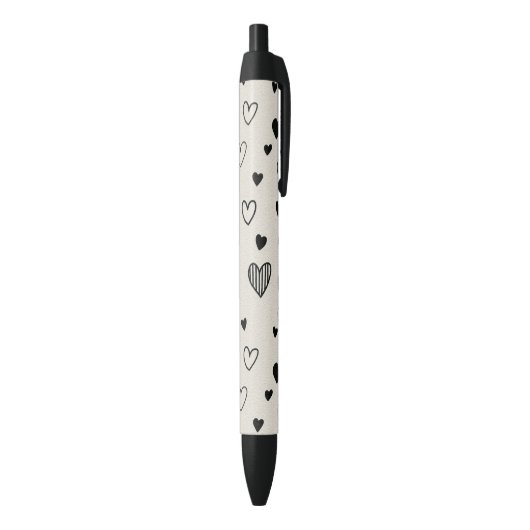 stylo d'amour noir et blanc (Bas (Vertical))