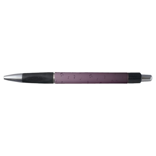 Stylo Dark Ombre Musical Notes Mauve (Devant)