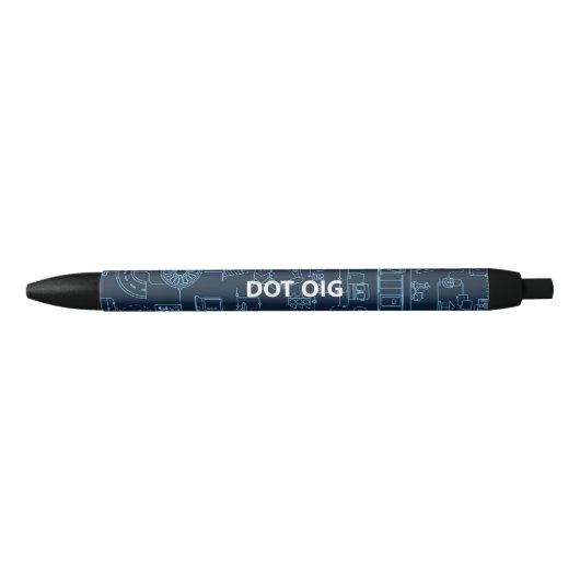 Stylo de compensation noir DOT OIG (Devant)