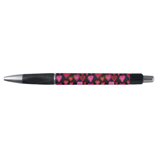 Stylo de conception chaleureux rouge (Devant)