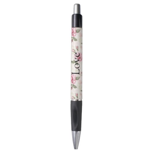 Stylo De jolies roses roses (Devant (Vertical))
