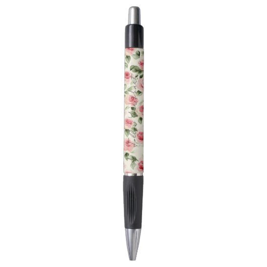 Stylo De jolies roses roses (Devant (Vertical))
