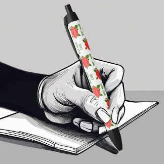 Stylo de la fête des mères Roses rouges