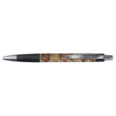 Stylo de mariage Bois Rustique et Dentelle (Dos)