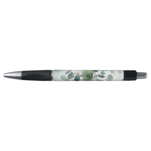 Stylo de mariage simple Eucalyptus (Devant)