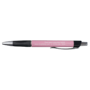 Stylo de marque simple pour entreprise, rose