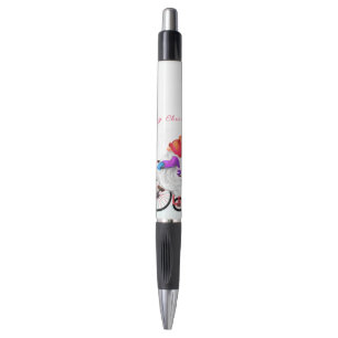 Stylo de Noël Gnome avec vélo et cadeau