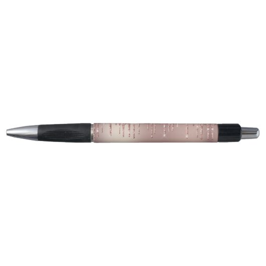 Stylo de Parties scintillant rose Gold Blush avec  (Devant)