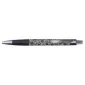 Stylo de pêche Faux Black Lace Rose (Dos)