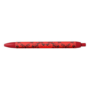 Stylo d'écriture moderne rouge et noir