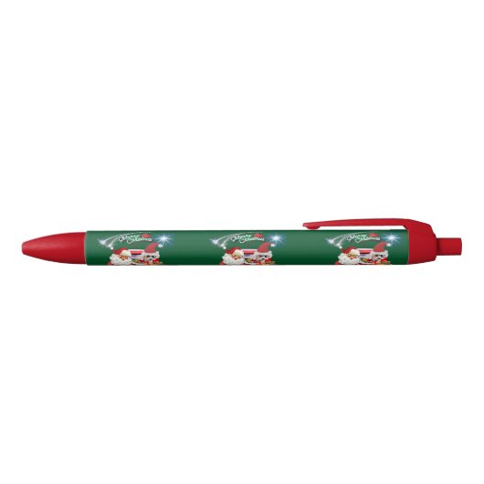 Stylo d'écriture père Noël Poodle Reindeer (Haut)