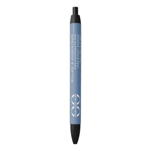 Stylo d'encre de marque Blue Corporate (devant Vertical)